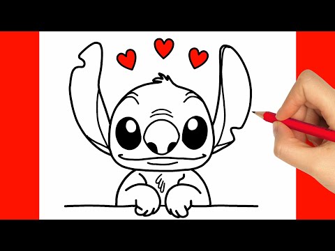 How to Draw Stitch from Lilo and Stitch