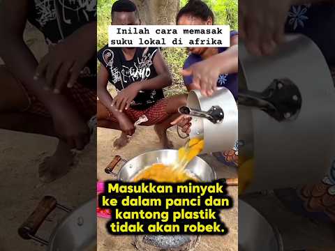 cara memasak orang suku lokal di afrika #sukuprimitif #afrika #shorts #reactionvideos