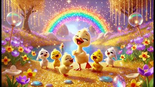 Cinco Patitos Alegres 🐥💖 | Canción Infantil Educativa en Español