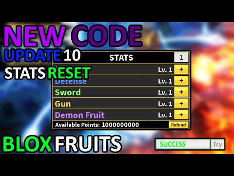 Blox Fruit Stat Reset Code 07 2021 - roblox blox fruits best stats