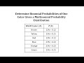 Probability and M&M Color Distribution