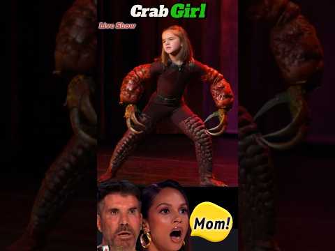 Unbelievable Magic Performance by Crab girl Shocks AGT Judges #agt #americasgottalent #shorts #ai
