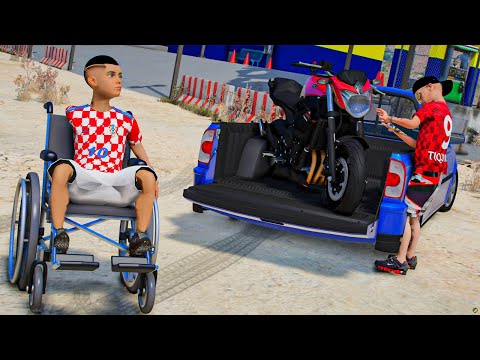 MEU AMIGO SOFREU UM ACIDENTE DE MOTO no GTA 5 O FILME