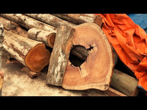 Special Table Made From The Most Unusual Ironwood Block - DIY Wooden Furniture Easily