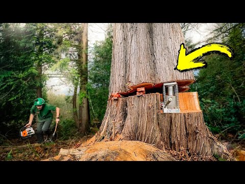 Masterful Tree Cutting with Chainsaw | Wild Wood Chipper Machines | Epic Chainsaw Techniques