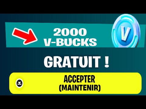 Comment Récupérer Enfin les 2.000 V-BUCKS OFFERT par Fortnite !! (V-BUCKS GRATUIT)