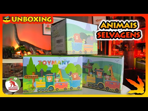 Unboxing de 3 kits de animais selvagens da Toymany!