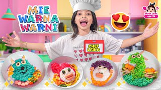 LEIKA BIKIN MIE WARNA WARNI!! BENTUKNYA MUKA KOCAK BANGET 😂🍜🎨