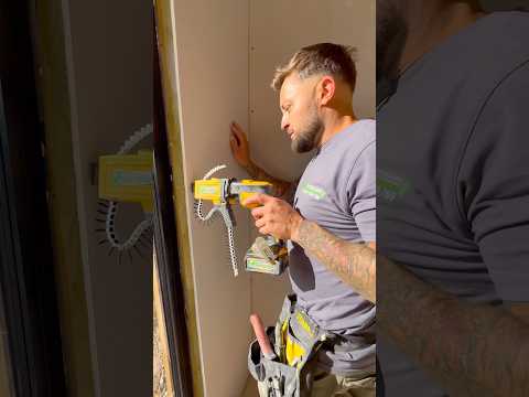 How To Install Plasterboards Like A Pro #shorts #diy #howto