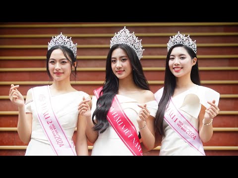 Hoa hậu Hà Trúc Linh về thăm báo Tiền Phong: 'Từ nay chúng ta là người một nhà'