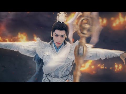 【MOVIE】巔峰之戰！戰神對戰魔神，戰神被擊中落入墨河！#长月烬明 #白鹿 #仙侠 #罗云熙 #陈都灵 #古装 #复仇