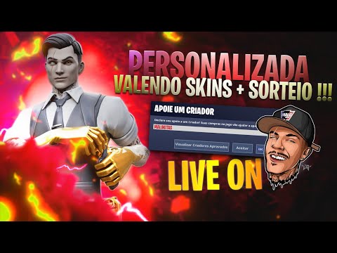 RERUM - AO VIVO FORTNITE - JOGANDO COM INSCRITOS - PERSONALIZADA - OUTFIT