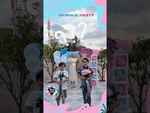A simple idea for Gender Reveal ❤️💙🎉 #announcement #babyshower