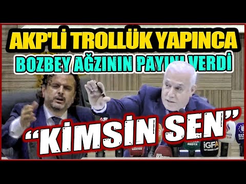 BAŞKAN BOZBEY "AĞZININ PAYINI VERDİ" TROL GİBİ DAVRANAN AKP'Lİ TOPLANTIYI PROVOKE ETMEYE KALKTI