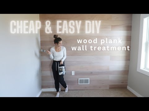 Easy & Inexpensive Wood Plank Wall Treatment DIY Tutorial