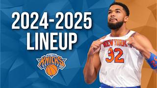 This was the KNICKS lineup look after the Karl-Anthony Towns trade in the 2024 offseason.