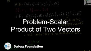 Problem-Scalar Product of Two Vectors