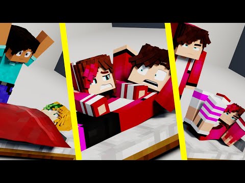 Good Night Minecraft【Minecraft Animation】Alex&Steve JJ&Sister