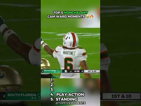 Top 5 Nonchalant Cam Ward Moments #nfl #nflfootball #sports #nflplayoffs #cfb #collegefootball