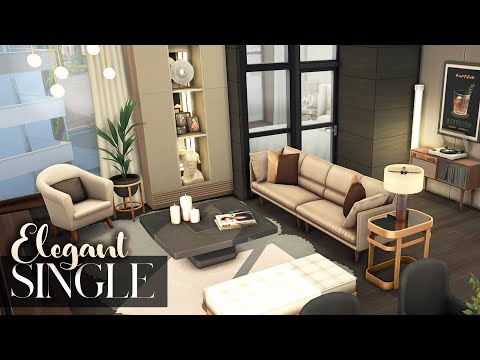 ELEGANT BACHELOR APARTMENT 🥃 | No CC | The Sims 4: Casanova Cave Kit Speed Build