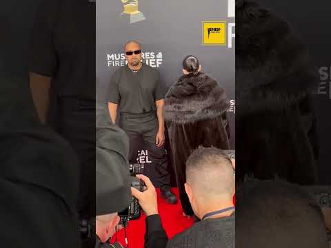 Kanye West & his wife Bianca Censori attends the GRAMMYs 🎥