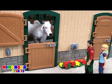 Hola! Quién es?... Es el Caballo🐴 Nombres y Sonidos Animales dela Granja 🐷🐮 Mimonona Stories