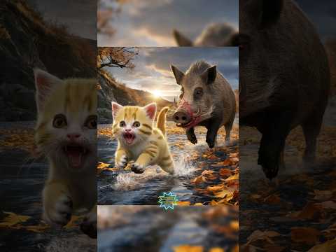 Mèo Con🐱Và Cá Sấu🐊Tội Nghiệp❤️‍🩹💖💕 (Phần 2) #cat #catai #catcute #catkitten #catstory #meowslovers