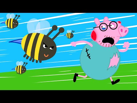 Peppa and George/Daddy Pig cartoon animation