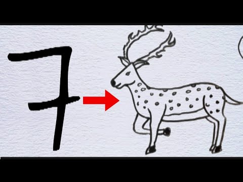 How to Draw a Deer Step By Step Easy and So Cute | How to Make Deer Drawing in Very Simple Way