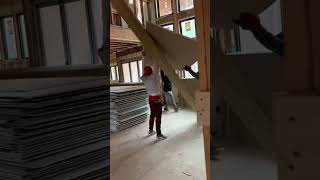 Drywall Is Here‼️ #custom #diy #newbuilt #viral #building #construction #shorts