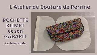 Pochette Klimpt et son gabarit à tracer. Facile et rapide.