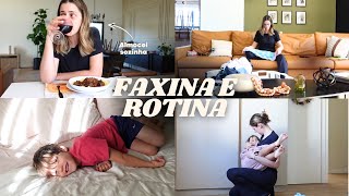 FINALMENTE FIQUEI SOZINHA EM CASA | Limpeza rápida dos banheiros + rotina com as crianças