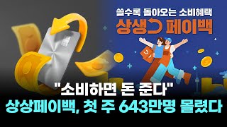 "소비하면 돈 준다"…상상페이백, 첫 주 643만명 몰렸다