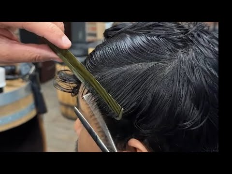 Beautiful classic haircut with a low taper!