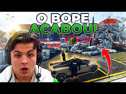O BOPE FOI DESTRUIDO!😭 PAULINHO FOI EXPULSO do BOPE e VIROU MORADOR de FAVELA! GTA RP (Modder clips)