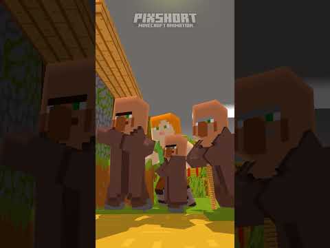 HELP Herobrine Meteorite Impact - Minecraft Animation #shorts
