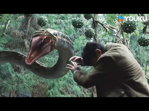 🐍🐍A man attracts a giant snake to protect his beloved woman.! | Snake 4 | YOUKU MONSTER MOVIE