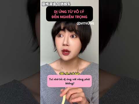 mấy bà có ai dị ứng gì lạ hong?  #vitvuive #haihuoc #giaitri