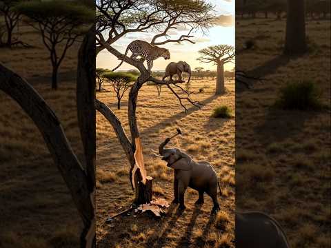 아기 코끼리를 구출하기 위한 어미 코끼리의 분노의 도끼질!! #동물의왕국 #wildlife #animals