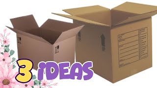 3 Amazing Ways to Reuse Cardboard Boxes!
