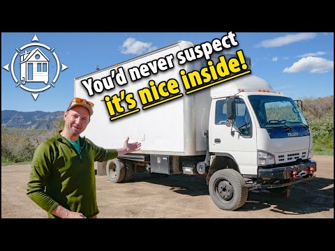 His affordable home hidden inside of a work truck?!