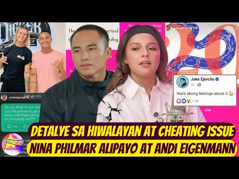 Detalye sa Hiwalayan at Cheating Issue nina Philmar Alipayo at Andi Eigenmann