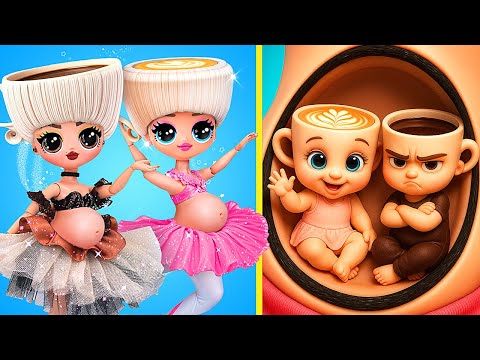 Ballerina Cappuccino Became Mommies! LOL OMG DIYs