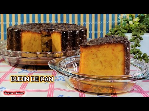 ECONÓMICO BUDIN DE PAN FÁCIL SIN HORNO SOLO 5 INGREDIENTES RIQUISIMO