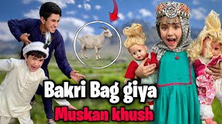 Bakri bag giya 😟|| Muskan boht Khush 😍