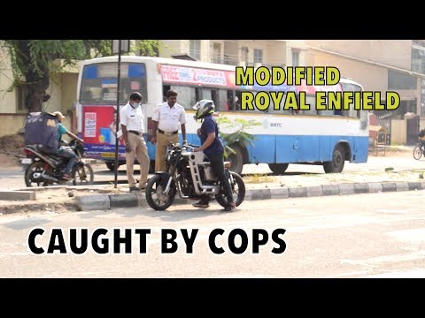 Stopped by Bangalore Police !! Illegal ROYAL ENFIELD ? : Bangalore reactions 49