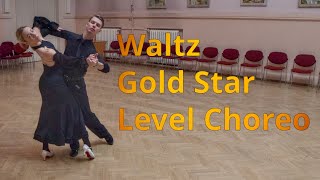 Waltz Gold Star Level Choreography | Heel Pull to Rumba Cross, Natural Pivots