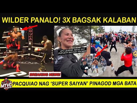 BREAKING: WILDER Panalo TKO7 3X Bagsak Kalaban | UFC Legend Pupusta kay PACQUIAO
