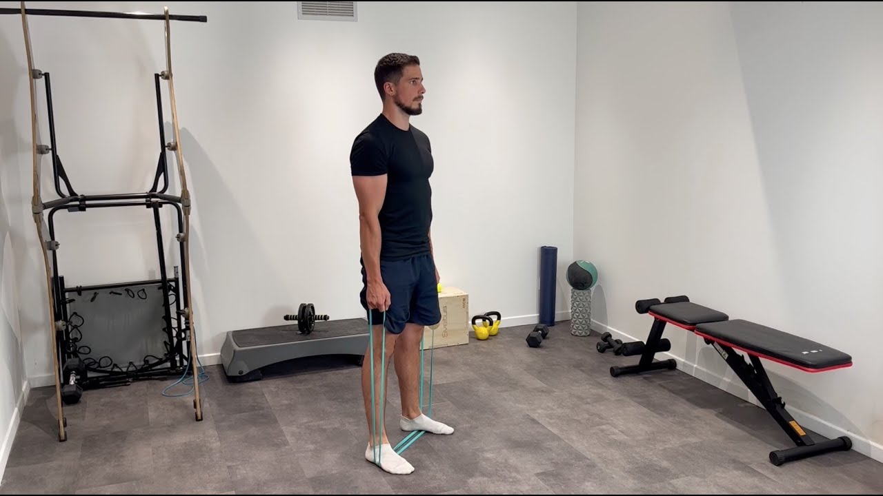Squat avec élastique