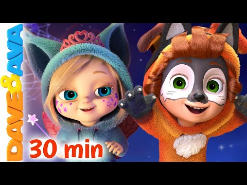 🎃 Trick a Little, Treat a Little - Halloween Songs | Baby Songs by Dave and Ava | Nursery Rhymes 🎃